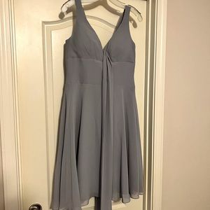 Azazie Diana formal dress in color Fog (light dusty purple) size 8